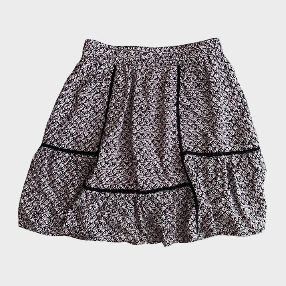 LOFT XS Short A Line Skirt Lined and Patterned - Picture 5 of 11